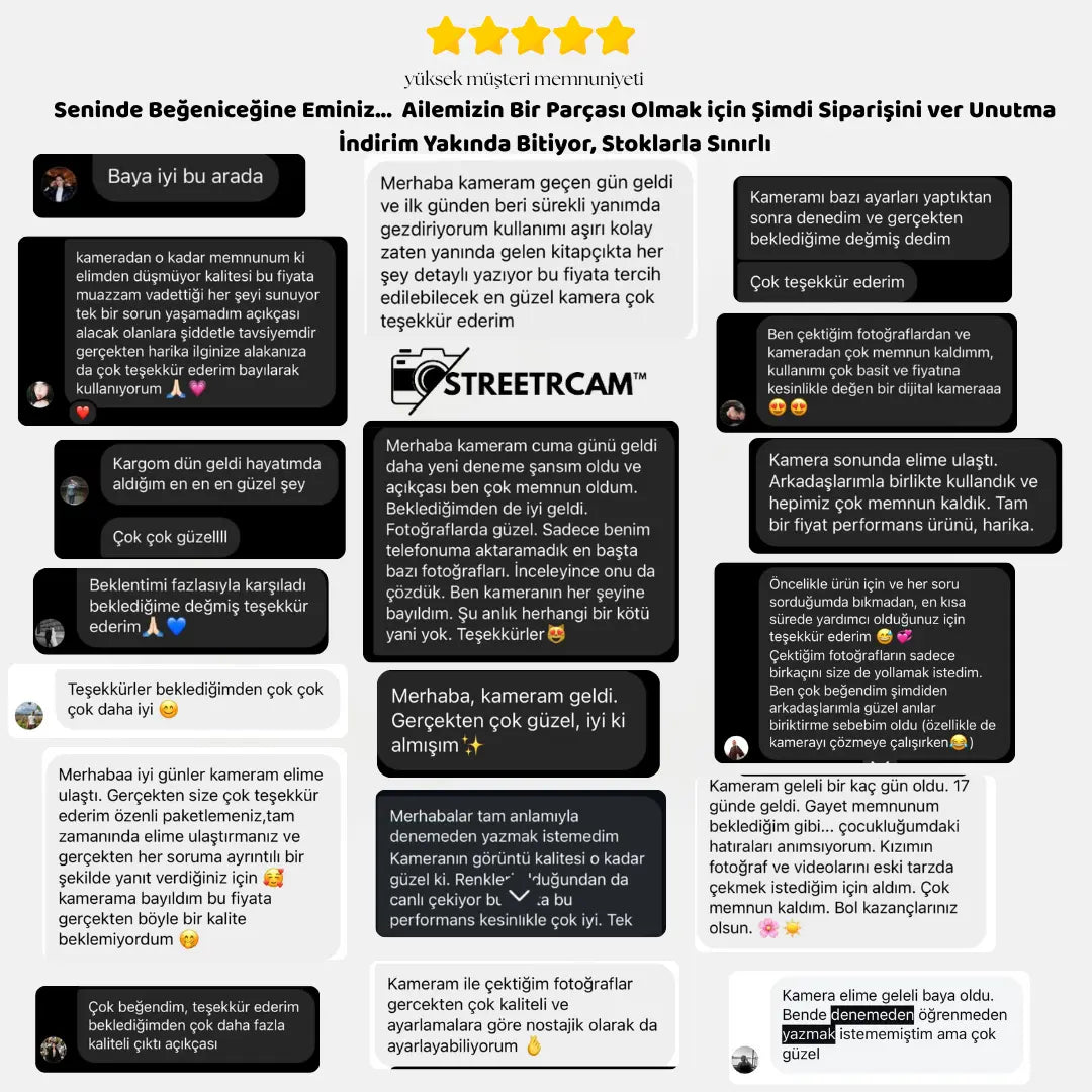 StreetrCam™ Dijital/Vintage Kamera Mağazam
