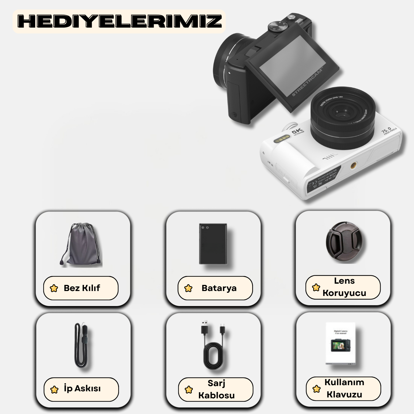 StreetrCam™ Dijital/Vintage Kamera