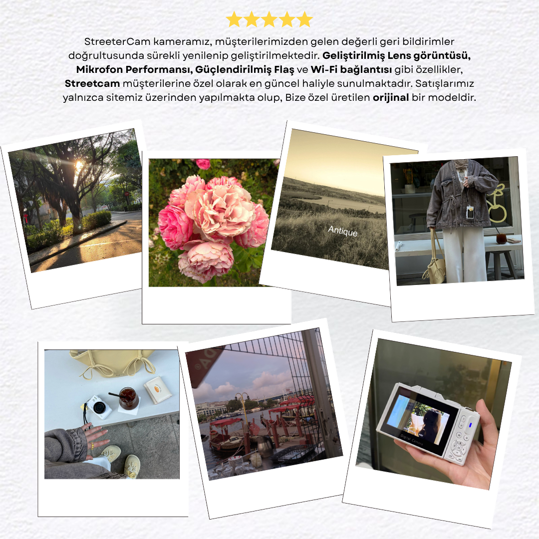 StreetrCam™ Dijital/Vintage Kamera